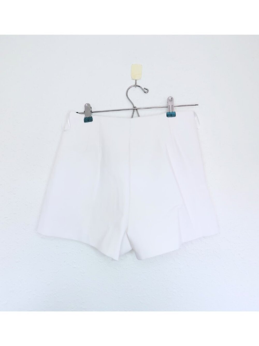 Zara White High-Waisted Short